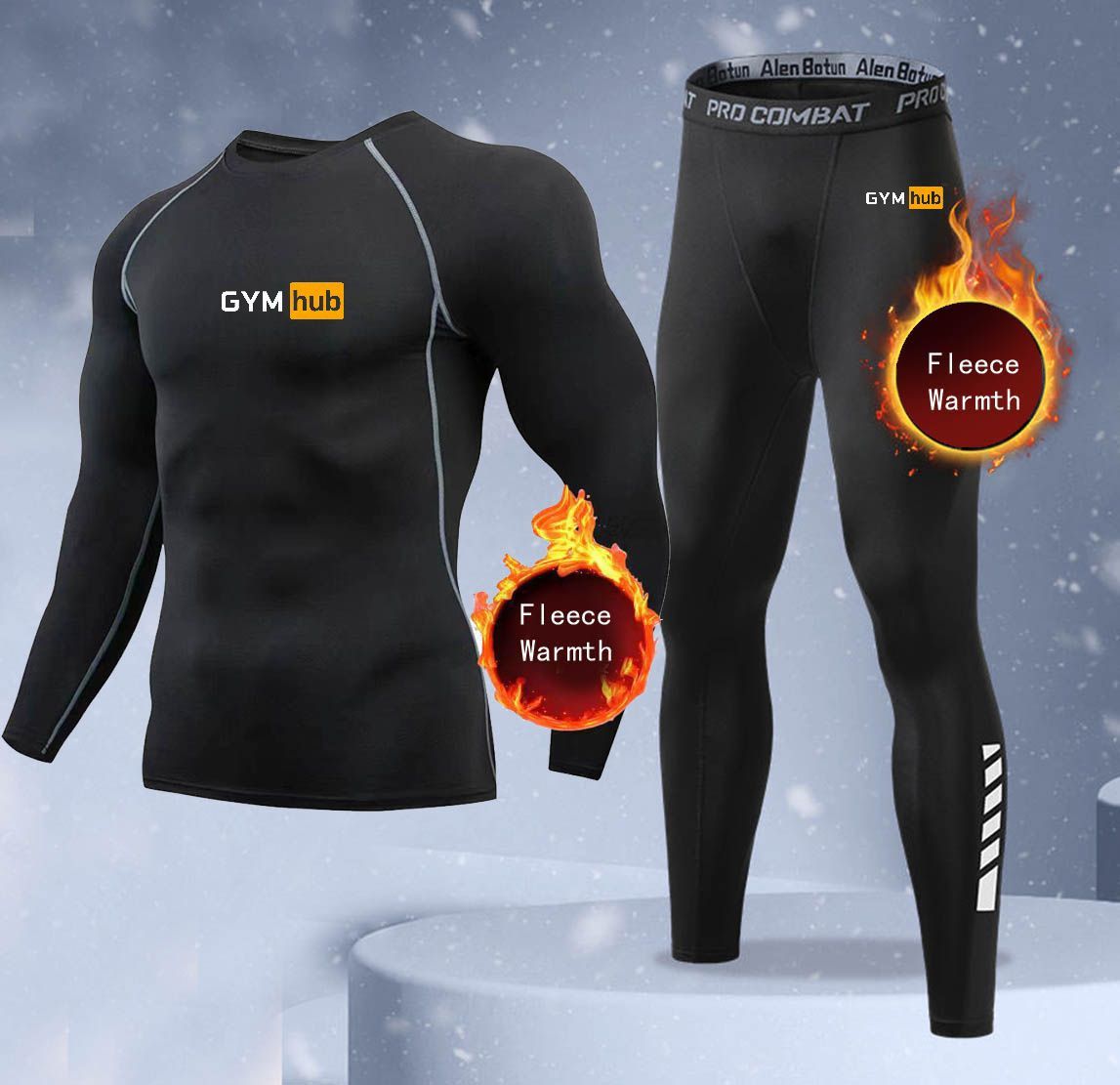 Thermal Long John - Nuovo Set di Biancheria Intima Invernale