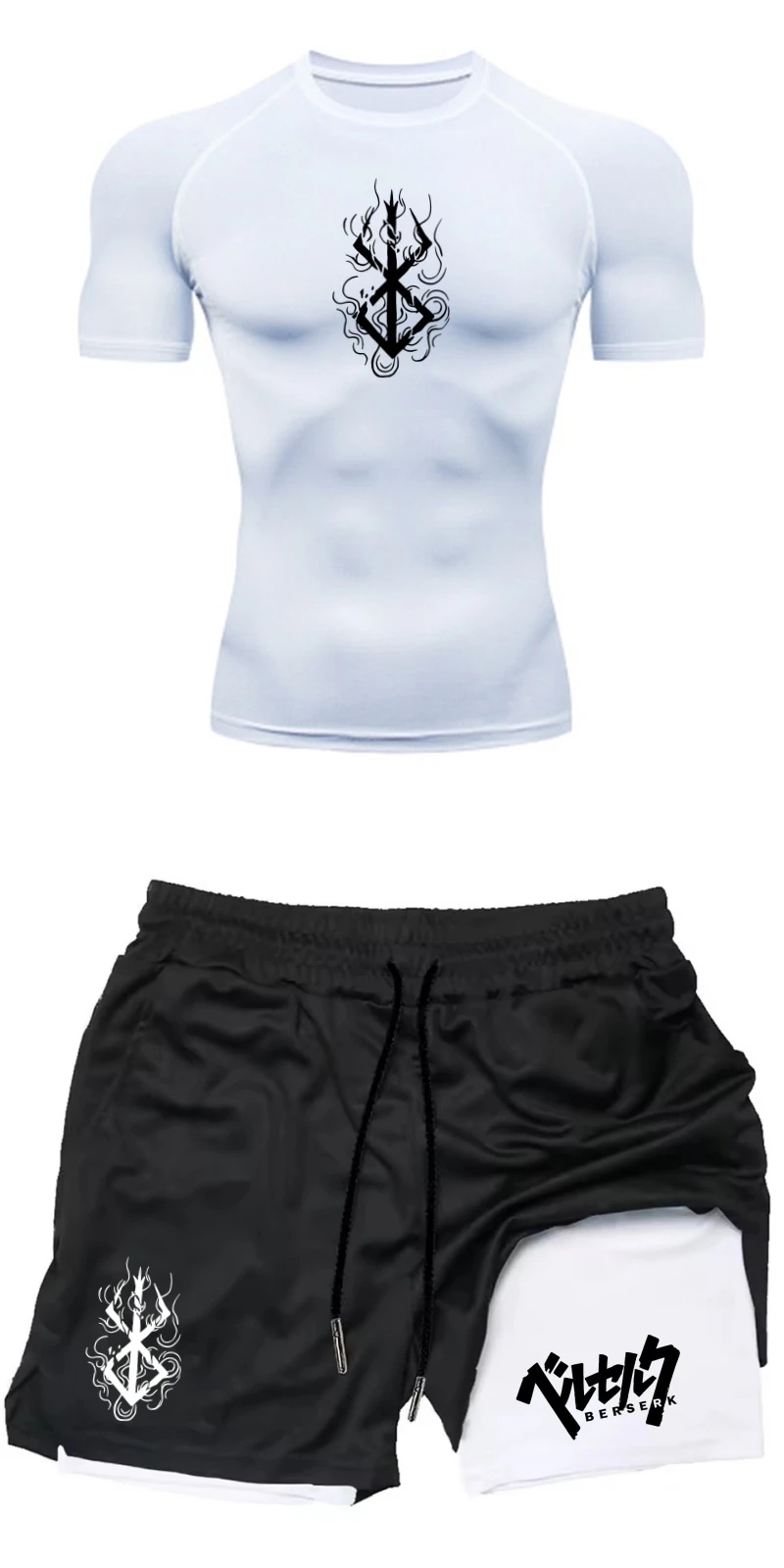 Compression Shorts Athletes - Set Sportivo Estivo da Uomo per