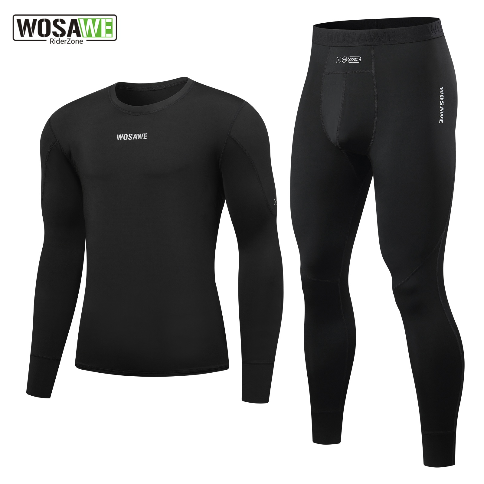 Compression Long Pant - WOSAWE Abbigliamento Sportivo da Uomo, Maglia